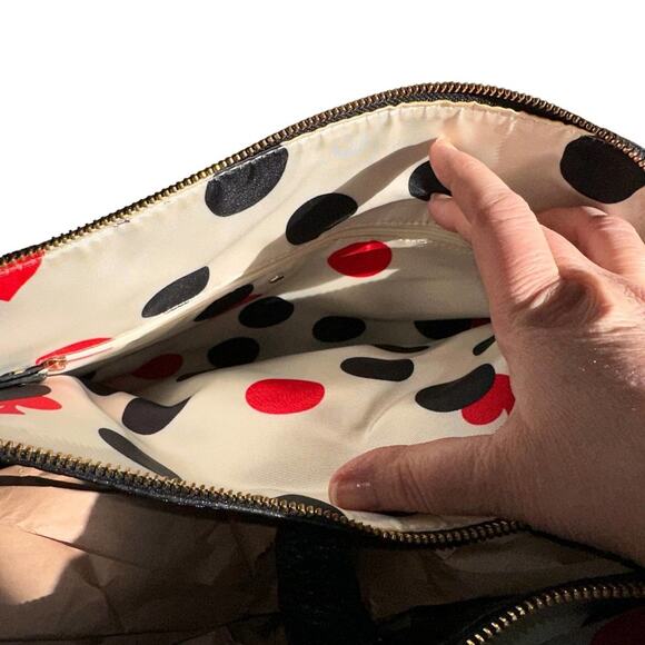 Kate Spade - Grove Court Lainey, 3 compartment handbag, Black Leather - Picture 8 of 14